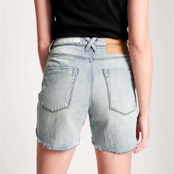 One Teaspoon | Salty Dog Legend Mom Fit Shorts - Picture 2 of 3